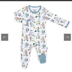 Magnetic Me Blue Wheel Good Friend Modal Magnetic Footie 0-3